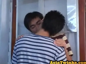 Gay couple has sex in missionary position without condom after oral sex