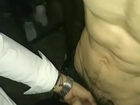 Outdoor bondage and piss play with an Asian gay couple