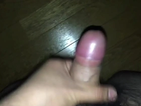 Cumshot from an amateur Asian man while pleasuring himself.