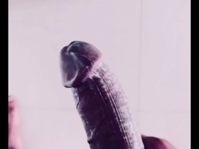 Gay masturbation with a big black cock