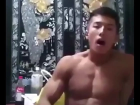 Gay Asian solo masturbation video
