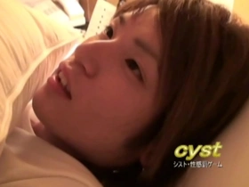 Kazuyas self-pleasure journey to orgasm and urination with a candid shot.
