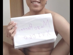 This is a homemade Japanese twinks masturbation scene.